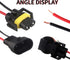 H8 H11 880 881 Male Socket Adapter Connector Wiring Harness&Female Adapter Wiring Harness Sockets Wire Compatible with Headlights or Fog Lights 2S...