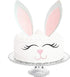 Easter Bunny Cake Topper with Eyelashes Easter Party Cake Decoration Supplies for Birthday Party, Wedding, Baby Shower, Spring Eater Party Decorat...