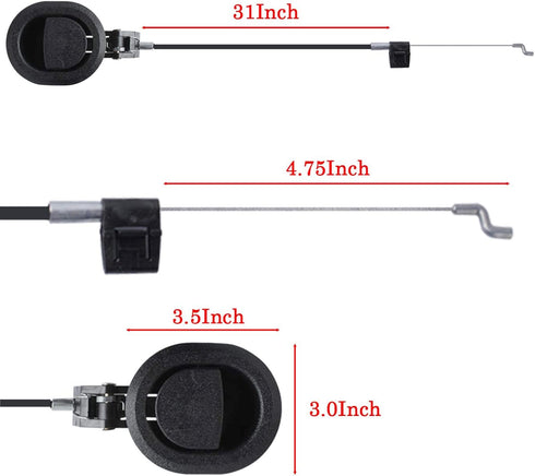 Recliner Handle Replacement Parts Compatible with Lazy Boyy Ashleyy Most Brands Rrecliner Chair Couch Sofa Furniture Accessories, Pull Handle 3" b...