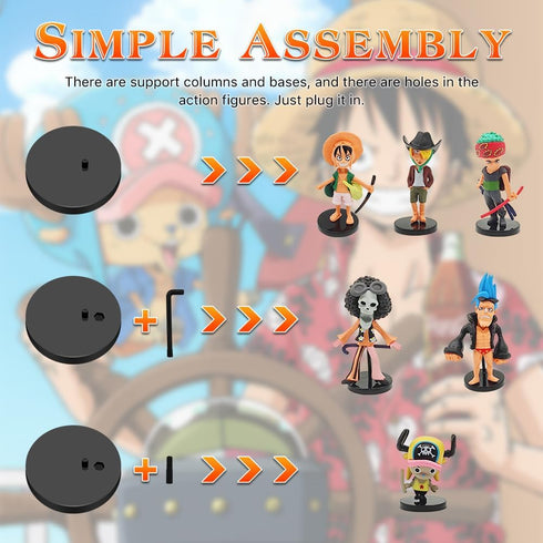 Action Figures, 6 PCS Anime Figurines, 2.8 inch PVC Mini Hero Statue as Cake Topper Decorations, Gift for Kids in Birthday Party, Christmas Day, E...