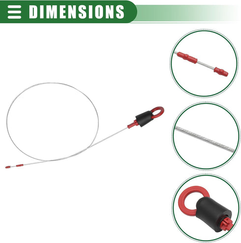 Motoforti Engine Oil Dipstick Indicator, Oil Dipstick Replacement, for Mercedes-Benz Actros 1996-2002, Metal Plastic, No.A5410101072, Red...