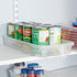 Plastic Kitchen Pantry Cabinet Refrigerator Food Storage Organizer Bin Holder with Handle, Clear by Home Basics...