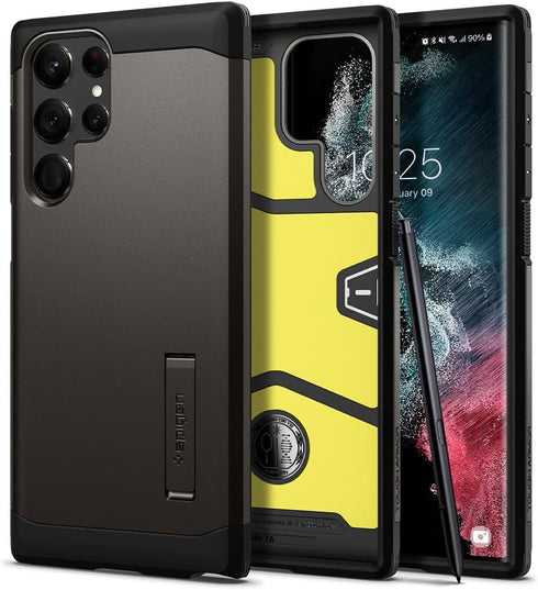 Spigen Tough Armor Designed for Galaxy S22 Ultra Case (2022) - Gunmetal......