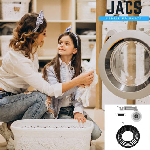 JACS Upgraded Samsung Dryer Repair Kit - Samsung Dryer Idler Pulley DC93-00634a, Samsung Dryer Belt 6602-001655 - Samsung Dryer Parts Compatible with DV45H7000EW A2 DV42h5200ew A3 DV48h7400ew A2