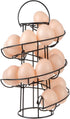 Egg Skelter Deluxe Modern Spiraling Dispenser Rack - Freestanding Wire Chicken Egg Storage Organizer Display Holder Basket for Countertop Kitchen,...