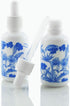 4 PCS 1 2/3oz (50ml) Blue and White Porcelain Ceramic Dropper Bottles Perfume Aromatherapy Cosmetic Container Essential Oils Sample Empty Dropper ...