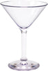 G.E.T. SW-1402-1-SAN-CL-EC Heavy-Duty Shatteproof Plastic Martini Glasses, 6 Ounce, Clear (Set of 4)...