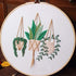 HaiMay 3 Sets Embroidery Starter Kit with Pattern and Instructions, Cross Stitch Kit Include 3 Embroidery Clothes with Floral Pattern, 3 Bamboo Em...