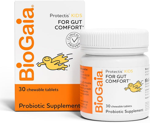 BioGaia Protectis Kids | Probiotic for Ages 3+ | Eases Occasional Digestive Issues & Promotes Regularity | Allergen, Dairy, Soy & Gluten Free | Ba...