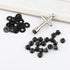 20 Pairs Hex 4mm Flange Nylon Insert Locknuts and M4 Flat Washers with Small Cross Socket Wrench for Traxxas Axial HPI TLR HSP Model 1/10 RC Car V...
