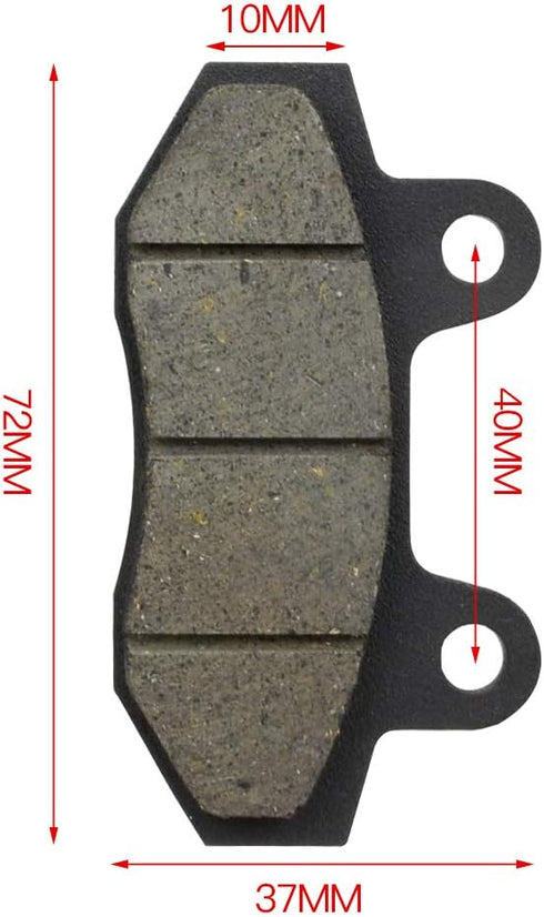 HIAORS Disc Brake Pads Set for Yerf-Dog Spiderbox 150cc GX150 go kart Gy6 49cc 50cc 125cc 150cc 200cc 250cc ATV Dirt Bike Pit Bike Roketa TaoTao B...