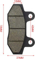 HIAORS Disc Brake Pads Set for Yerf-Dog Spiderbox 150cc GX150 go kart Gy6 49cc 50cc 125cc 150cc 200cc 250cc ATV Dirt Bike Pit Bike Roketa TaoTao B...