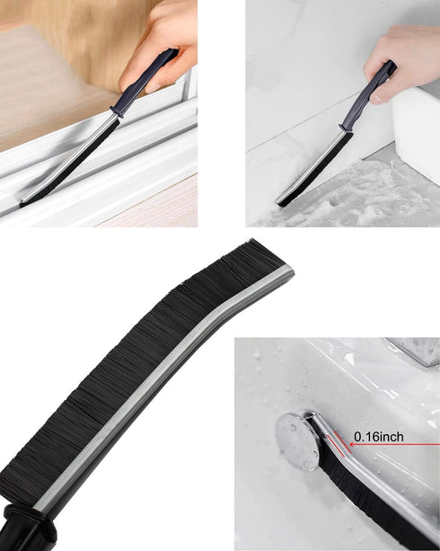 Crevice Cleaning Brush, 3+1Pcs Hard Bristle Gap Cleaning Brush Tool for Tight Spaces, 2024 Dead Corners Multifunctional Cleaner Brush for Househol...