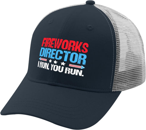 Fireworks Director I Run You Run hat womans hat Chestnut red mens hats and caps Gifts for Her Running Caps...