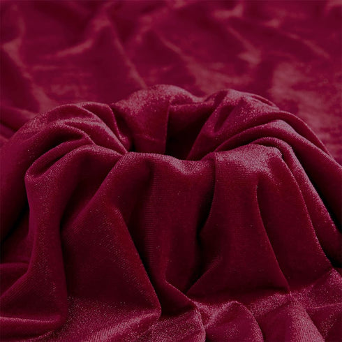 Wine Red Velvet Fabric by The Yard,1 Yard 60" Wide Soft Stretchy Velvet Cloth for Upholstery Sofa Chair Cover,DIY Sewing,Costume,Craft,Curtain...