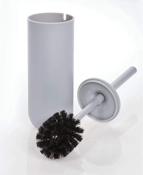 iDesign Cade Bowl Brush and Holder, Toilet Cleaning Set for Bathroom, Matte Gray 2 Each...