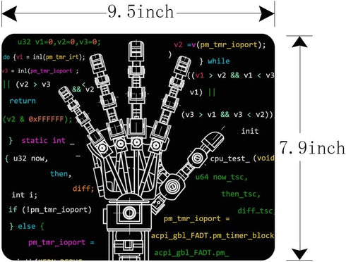 Gaming Mouse Pad The Drawing Model of Robot Arm Robotics Ideas Artificial Intelligence Bionic Prostheses Science Non-Slip Rubber Mouse Pad for Com...
