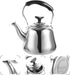 Luxshiny 1pc Chirping Kettle Hiking Tea Kettle Whistling Tea Kettle Loose Leaf Tea Kettle Stoveto Gas Stove Top Teapot Stove Teapot Stainless Stee...
