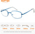 EFE Metal Frame Reading Glasses Readers for Men Women 2.5 Wire Lightweight Spring Hinge Eyeglasses 4 Pack (Mixcolor, 2.5)...