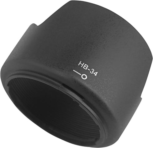Hood-HB-34 Lens Hood Shade for Nikon AF-S DX NIKKOR 55-200mm f/4-5.6G ED VR II(Not for 5.6G IF-ED VR),HUIPUXIANG 52mm Lens Hood...