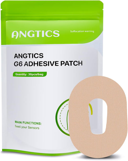 Dexcom G6 Adhesive Patches Waterproof, 30 Pack Beige Overpatch for Dexcom G6, Premium Transparent G6 Overlay Patches, Hypoallergenic & Skin-Friend...