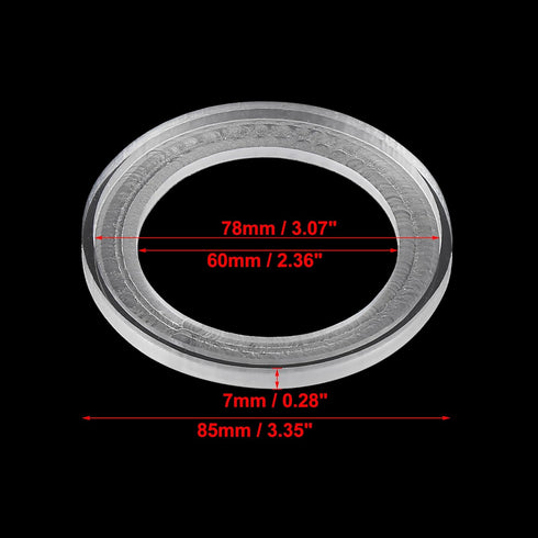 X AUTOHAUX 2Pcs Car Speaker Spacer Ring Mounting Spacer Plate for 2.5 Inch Speakers Acrylic 60mm ID Universaly...