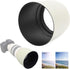 Zyyini Lens Hood, ET-83C ABS White Reversible Camera Lens Shade Digital SLR Camera Lens Sun Shade,for EF 100-400mm f/4.5-5.6L is USM Lens...