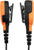 Two Way Radio Shoulder Mic 2 Prong Remote Speaker Microphone with 3.5mm Audio Jack for Motorola Walkie Talkie (Orange), RE034...