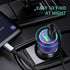 Rapid USB C Car Charger, Compatible for Samsung Galaxy S23/S22/S21/Note 20/Ultra/10/Plus/9/8/S20/S10+/S10e/S9/S8/A50/A70, Quick Charge 3.0 Dual US...