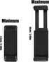 Universal Cell Phone Tripod Mount Adapter, Phone Holder Clip Connector Head Used for Monopod Selfie Stick Travel Mini Flexible Tripod and More, 1 ...