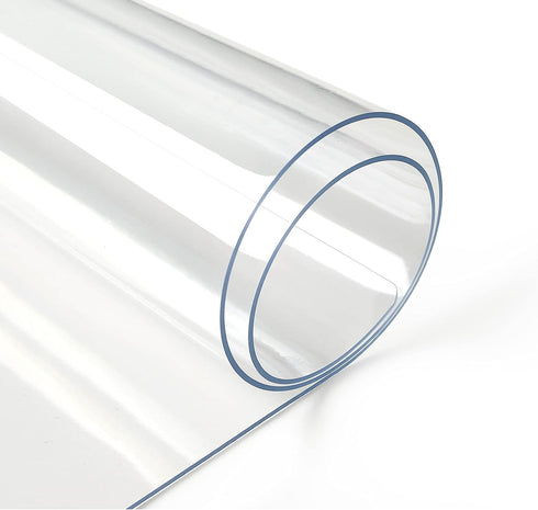 Deep Dream 1.5mm Clear Desk Cover Protector, 14×24 Inch Clear Desk Cover, Rectangular Vinyl Desk Pad, PVC Plastic Table Cover for Office, Dresser,...