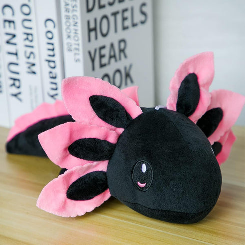 Axolotl Plush Toy,14" Axolotl Stuffed Animal,Salamander Axolotl Plush Doll Gifts for Boys Girls Birthday Christmas, New Year (Blue+Black)...
