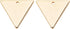 BENECREAT 30Pcs 18K Gold Plated Triangle Charms - 14x12mm Pendants for Necklace, Bracelet & Earring DIY...