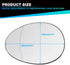 Door Rearview Mirror Lens Heated Rearview Mirror Glass Reflector Convex Glass For BMW Mini Cooper R55 R56 R57 2007-2015 51162755626 51169803192 (R...