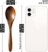 7 PCS Small Wooden Spoons, 5.8 Inch Honey Spoons for Tea, Padauk Wooden Honey Teaspoon for Coffee, Little Tiny Wood Spoons, Bamboo Table Spoon for...