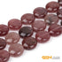 GEM-Inside Natural 20mm Coin Pink Rose Cherry Quartz Gemstone Loose Beads Energy Stone Handmade Beads for Jewelry Making Jewelry Beading Supplies ...