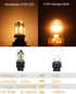 3156 Color Changing LED Bulbs, RGB S8 Wedge Base LED Light Bulb 12V 24V, Warm White+15 Multicolor for Landscape Lighting (3 Bulbs and one Remote)...