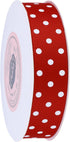VATIN Polka Dot Craft Grosgrain Ribbon 7/8 Inch Wide by 10-Yard Spool Red with White Dots,Use for Gift Wrapping,Party Decoration,All Crafting and ...