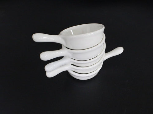 5 Packs Sauce Dish with Handle Grip,Side Dishes 1 Oz White Porcelain Dipping Bowls Appetizer Spoons Ketchup BBQ Sauce Sushi Soy Sauce-Stackable Ra...