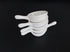 5 Packs Sauce Dish with Handle Grip,Side Dishes 1 Oz White Porcelain Dipping Bowls Appetizer Spoons Ketchup BBQ Sauce Sushi Soy Sauce-Stackable Ra...