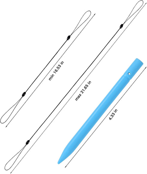 cimetech 4.5 Inch Replacement Stylus Drawing Pen with Elastic Ropes for Kids Drawing Pads LCD Writing Tablet (4 Pack)...