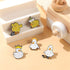 Duck Brooch Set Cartoon Duck Brooches Badges Funny Enamel Brooch Cute Little Yellow Duck Brooch Metal Badge White Duck Crown Duck Corsage Pin for ...
