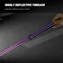 Reflective Dog Collar and Leash Set, Purple Martingale Dog Collar and Leash for Medium Dogs, Adjustable Durable Nylon Pet Collars with Leashes for...