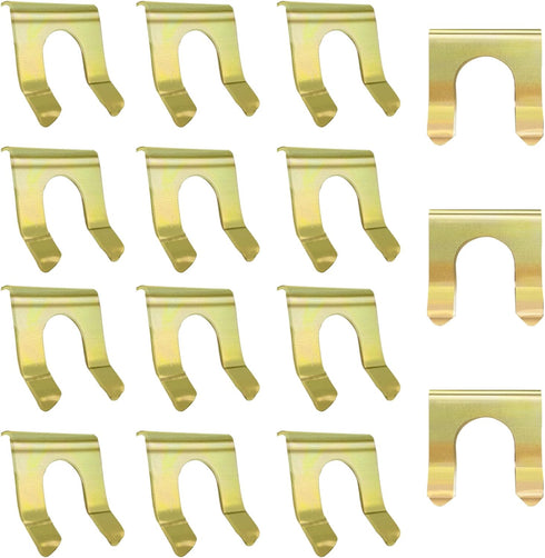 15 Pcs Brake Line Clips Brake Line Retainer U Shaped,Parking Brake Cable Clip Brake Hose Bracket,Metal Brake Line Retainer Brake Cable Clip Brake ...