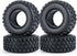 RCLIONS 4pcs Rubber Micro 1" RC Wheel Tyres Tires with Foam Insert for All 1/24 Axial SCX24 AXI00001,AXI00002,AXI90081 Deadbolt RC Crawler Truck C...