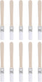 uxcell 0.5" Width Small Paint Brush Natural Bristle with Wood Handle Painting Tool for Wall, Door, Cabinets, Furniture, Fences, White 10Pcs...