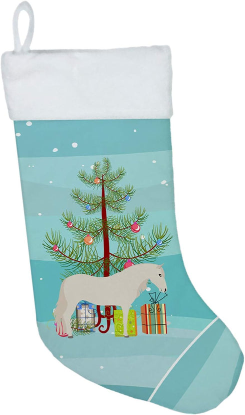 Caroline's Treasures BB9272CS Paso Fino Horse Christmas Christmas Stocking, Teal Fireplace Hanging Stockings Christmas Season Party Decor Family H...