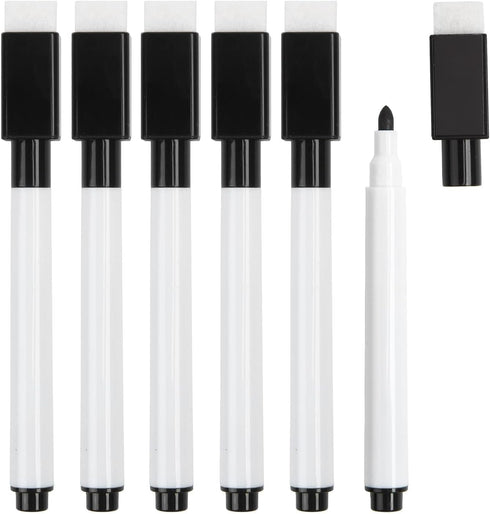 20Pcs Black Magnetic Dry Erase Markers, Small Dry erase Markers Fine Point Tip WhiteBoard Markers for Kids Teachers Office School Supplies...