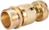 2Sets Garden Hose Quick Connector 3/4 inch GHT Brass Easy Connect Fitting - Quick Disconnect Hose Fittings Male and Female...
