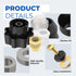 630-8500 Wall Hydrant Complete Service Kit Compatible with Prier Outdoor Faucet Repair Kit 500 400 Series Vacuum Breaker and Handle Replacement Pa...